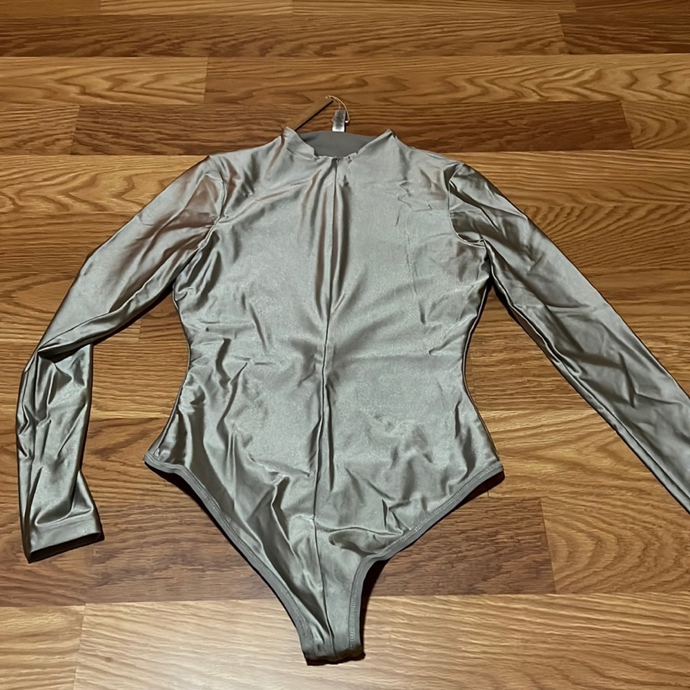 Skims silver bodysuit